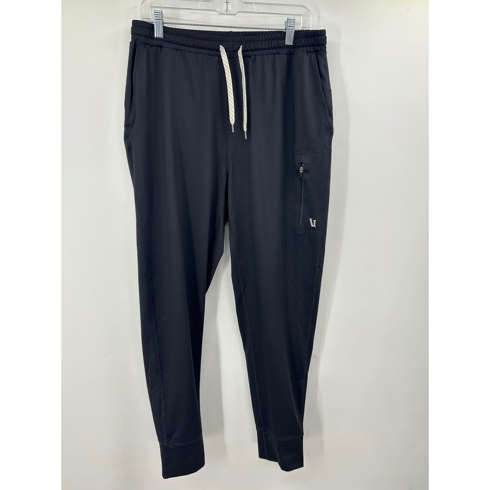 Vuori Sunday Performance Joggers Mens Large Black Tapered Sweatpants V416